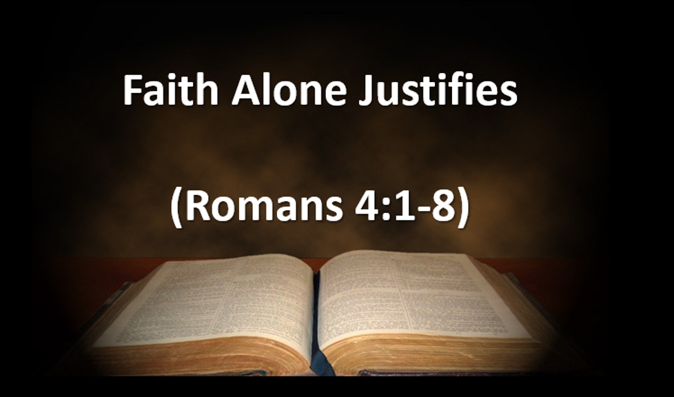 Faith alone justifies